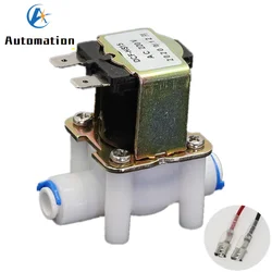 magnetic valve solenoid valve water purifier valve DC 12V 24V AC 220V N/C N/O quick push in connect 1/4