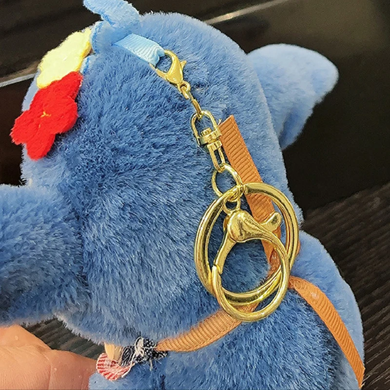 Nowe Urocze Pluszowe Zabawki Bib Stitch, Zawieszka do Plecaka, Kreskówkowe Anime, Wypchane Pluszaki, Breloczek, Dekoracja, Prezent Urodzinowy dla Dzieci