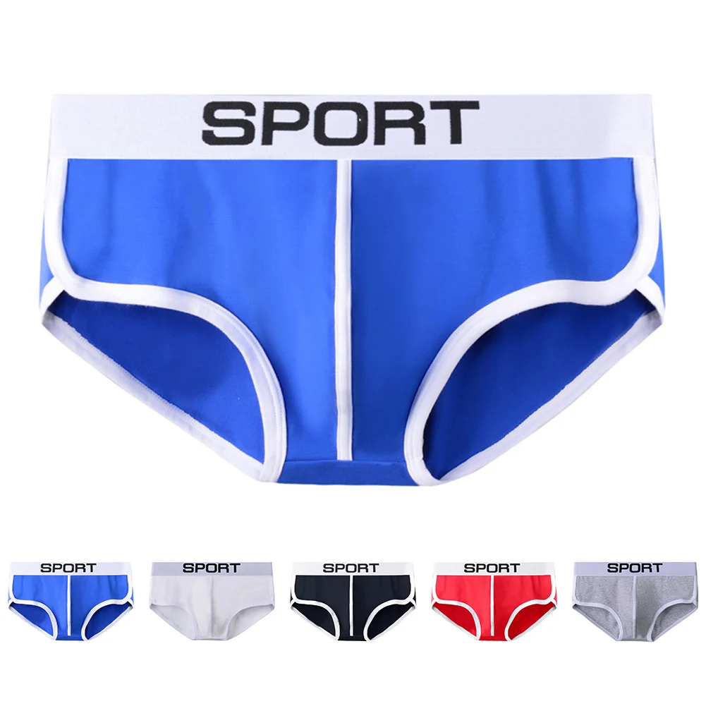 Men Sexy Underwear Soft Cotton Boxers Shorts Briefs Trunks Low Waist Panties Fitness Sports Causal Comfortable Hombre Knickers