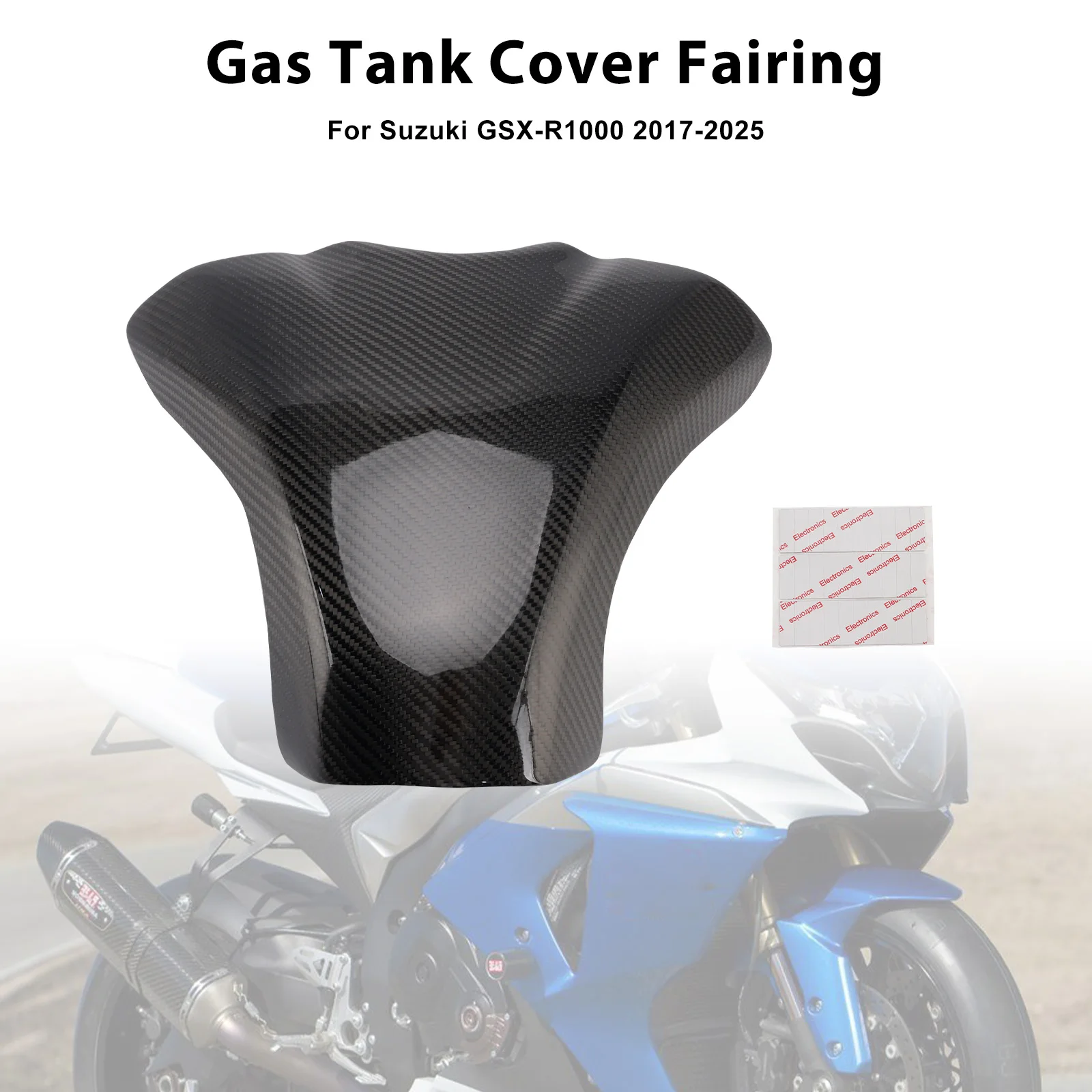 

Topteng крышка бака из настоящего углеродного волокна обтекатель для Suzuki GSX-R1000 GSXR1000 2017 2018 2019 2020 2021 2022 2023 2024 2025