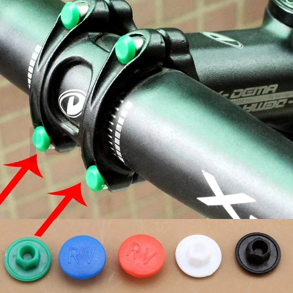 Parts Dust-Proof M5 Screw Head Heighten Device Mountain Bike Hexagon Bolt Cover Hexagon Screws Cap Bike Headset Stem Screw Caps