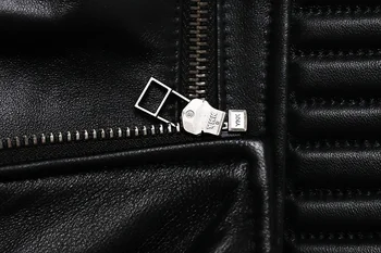 New Sheepskin Genuine Leather Jacket Oblique Zipper Fashion Motocycle Slim Jackets Soft Spring and Autum Clothing Short Coat 6 New Sheepskin Genuine Leather Jacket Oblique Zipper Fashion Motocycle Slim Jackets Soft Spring and Autum Clothing Short Coat 6