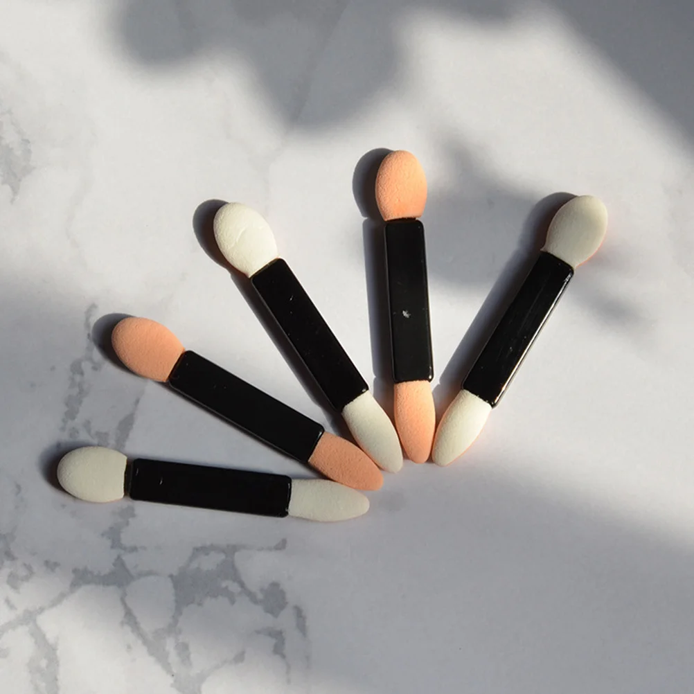 50Pcs Eye Shadow Brush Dual Sided Latex Sponge Applicator Makeup Tool for Women Beginners Professional Makeup Cosmetics