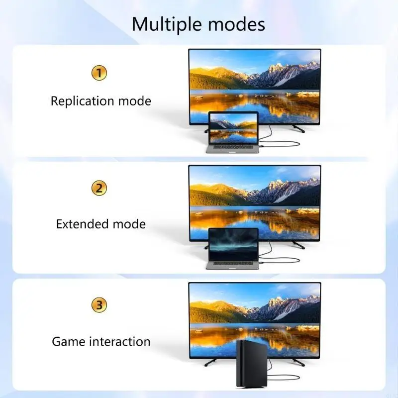 Q1JC 8K HDTV Port Cable 48Gbps Support for 8K 60hz 4K 120Hz Long Video Adapter