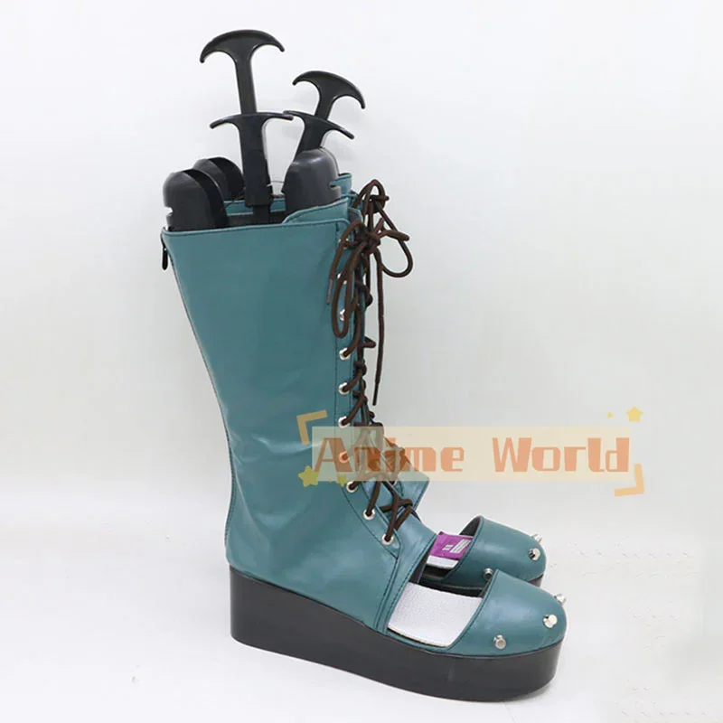 A.B.A ABA Schuhe Cosplay Stiefel Halloween Karneval Stiefel Cosplay Prop Anime PU Leder Schuhe Nach Maß