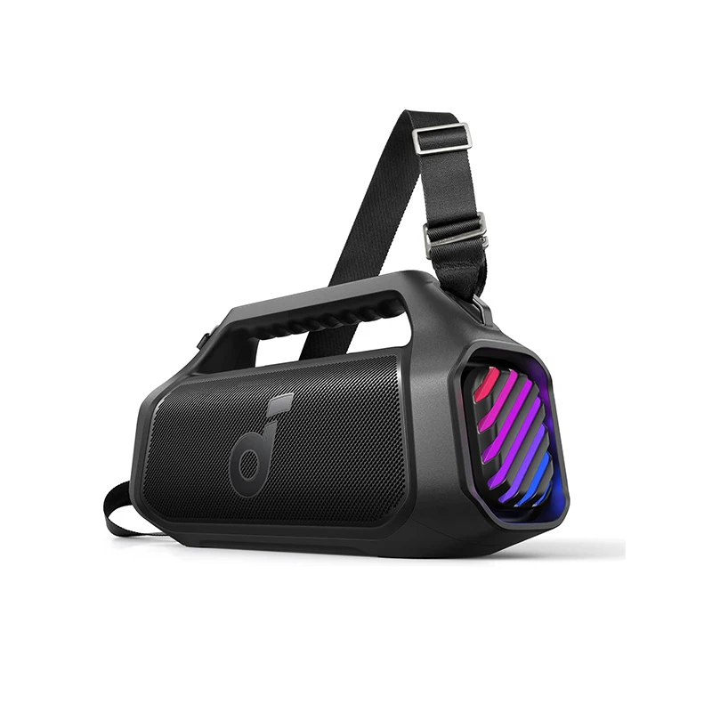 Anker soundcore Boom 2 Plus Outdoor Speaker, 140 W, 2+2 Channel, BassUp 2.0, 20h, Quick Charge, IPX7 Waterproof, RGB Lights, USB-C, Po 8