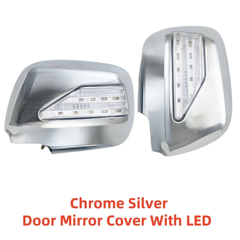 

Car Chrome Accessories Trim Side Mirror Cover With LED Novel Style Streamer light For Toyota Alphard 1998 1999 2000 2002 2003