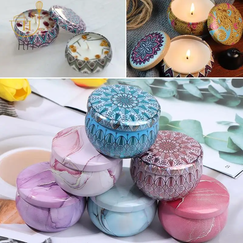 1pc Candle Tin Jars DIY Candle Making kit Holder Storage Case For Dry Spices Sweets