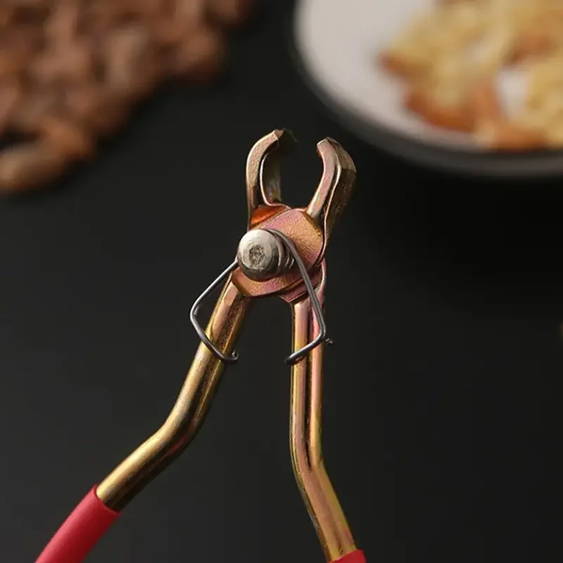 Multifunctional Pliers Clip Peeling Pliers Walnut Clip For Dried Fruit Pine Nuts Clip Red Handles Hardware Kitchen Gadgets