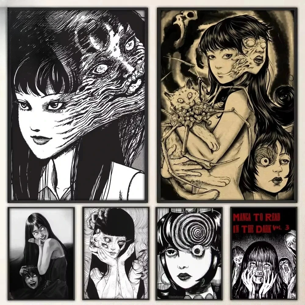 

Японское аниме Junji Ito 5D комплект алмазной живописи DIY ручная работа искусство полная круглая/квадратная дрель Рим Настенный декор подарок для друзей