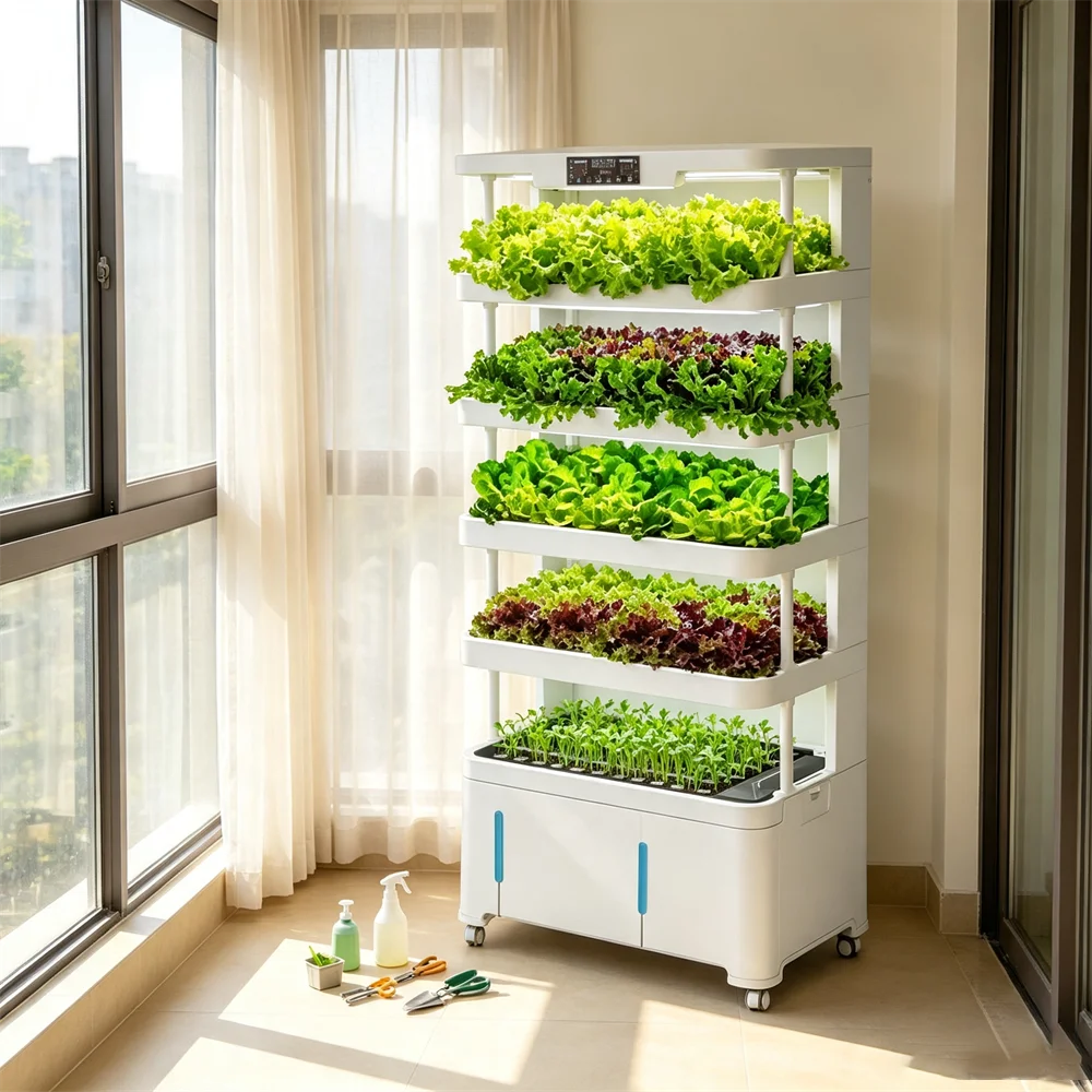 Seeda Hydroponic System with Spray Vegetables Planting Machine Smart Planter Easy to Operate Home Use Intelligent
