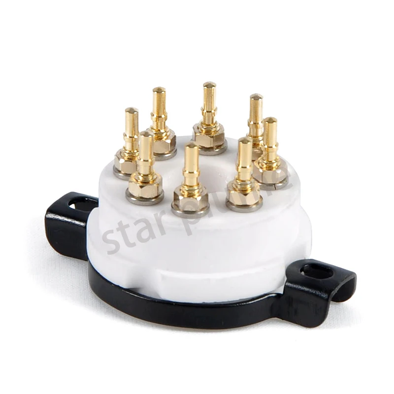 Reference CMC Ceramic 8P Large Eight-pin Gold-plated Vacuum Tube Socket/EL34/KT88 Electronic Tube Amplifier Audio Accessories