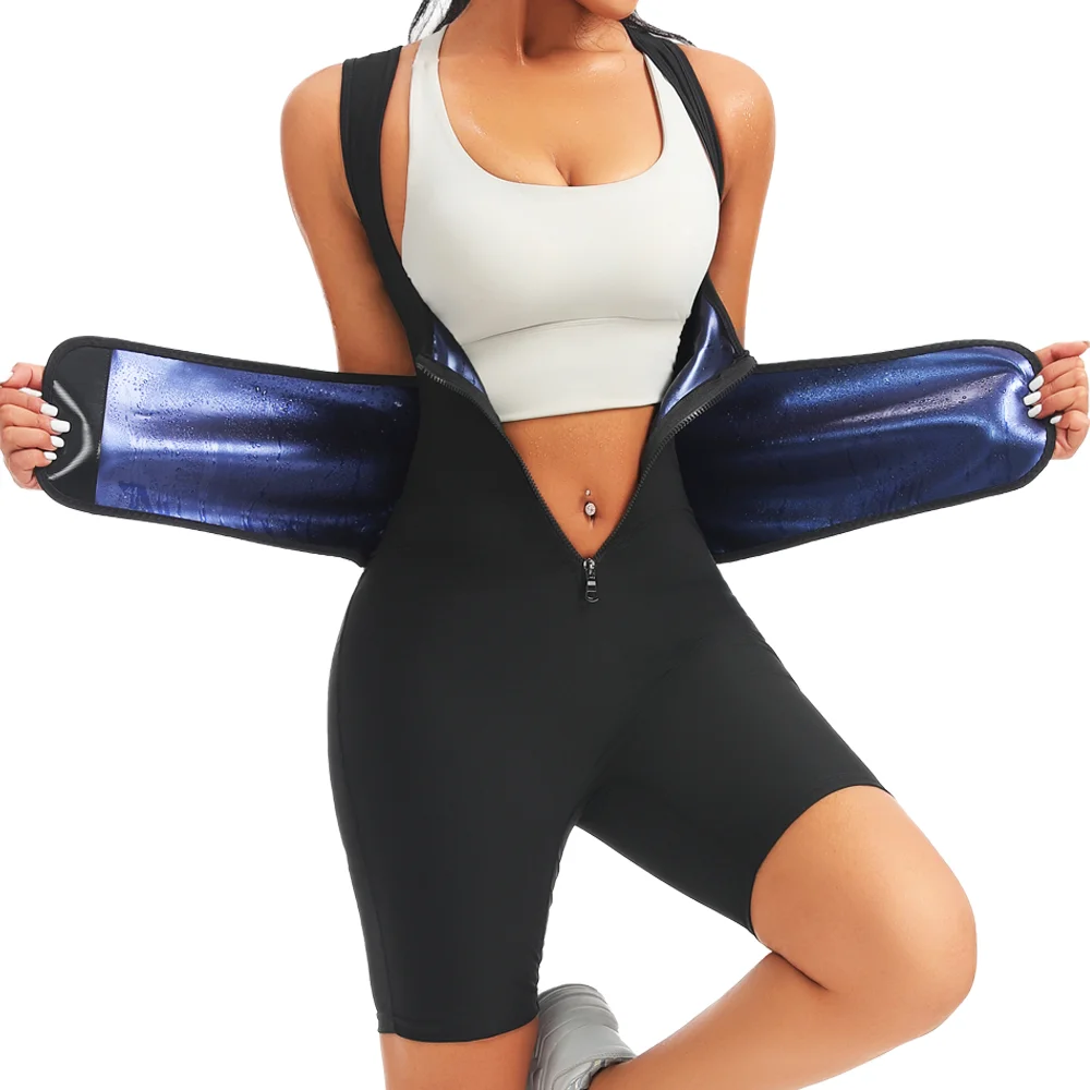 

Women Body Shaper Sleeveless Tops Bodysuits Weight Loss Jumpsuit Waist Trimmer Corsets Gym Belly Slimming Shapewear Fat Burning