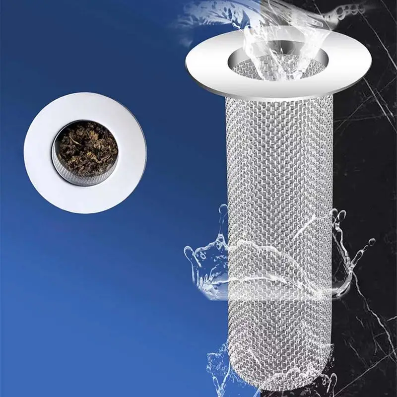 Rete fognaria per lavello da bagno filtro filtro in acciaio inox punzonatura Foor scarico lavello filtro fogna scorie rete lavaggio piatto filtro