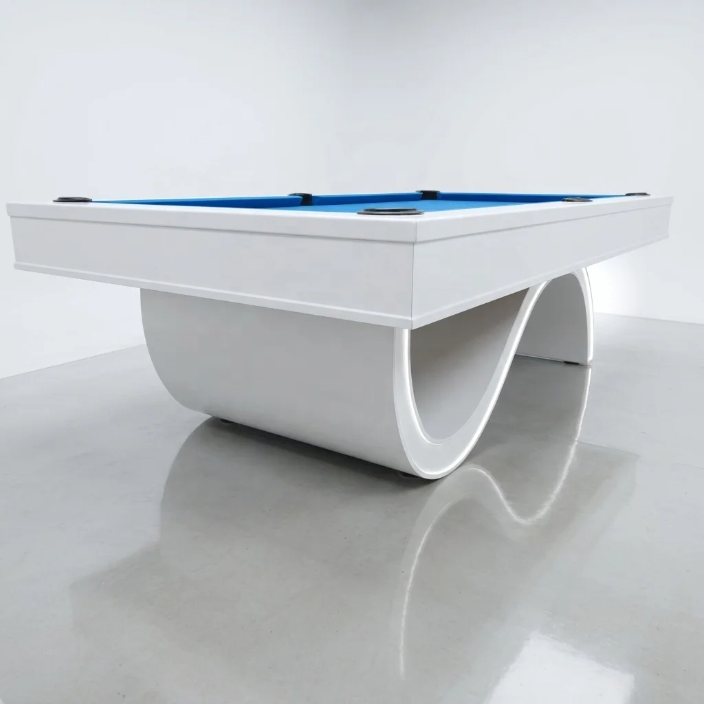 Patent Wave Base Solid Wood New Designs High-end Modern Style Luxury 9ft 8ft 7ft Pool Table for Club and Family