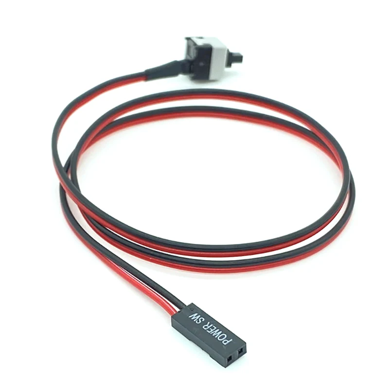 Computer Power Reset Switch Cable Supply PC Motherboard Cable And Button Switch Replace Broken Power Switch Cable