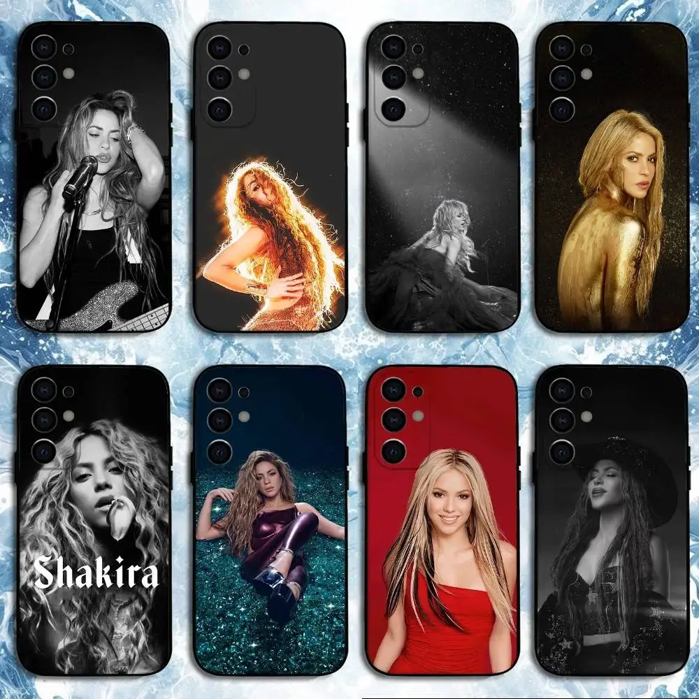 

S-Shakira Singer Phone Case For Samsung S25,S24,S23,S22,S21,S20,Plus,Fe,Lite,Others Black Cover