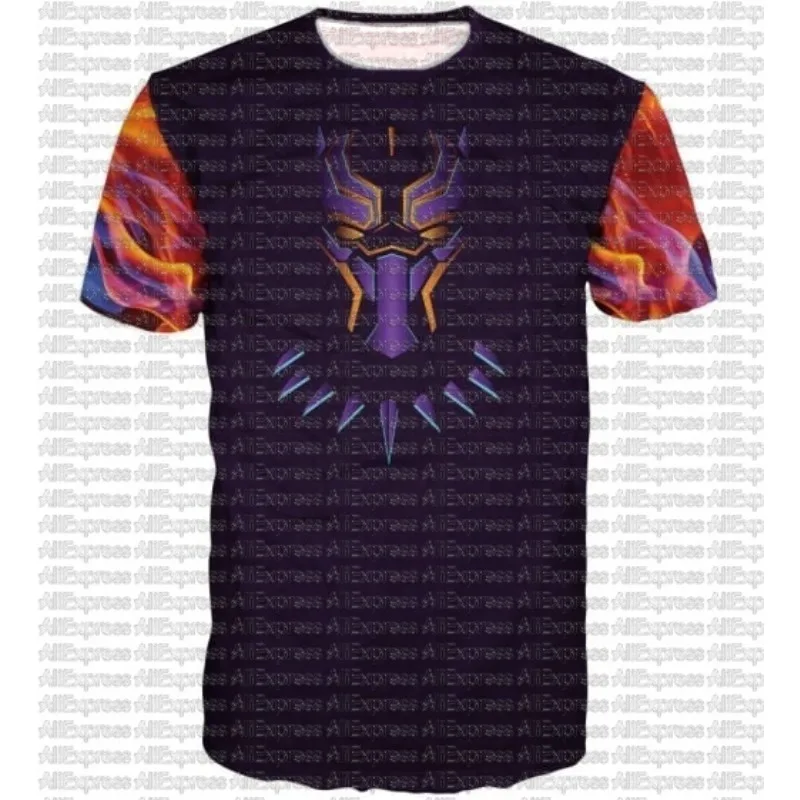 

Black_ Panther_ Commemorative T-shirt Movie Men's and Women's Outdoor Sports Leisure Comfortable Speed Drying