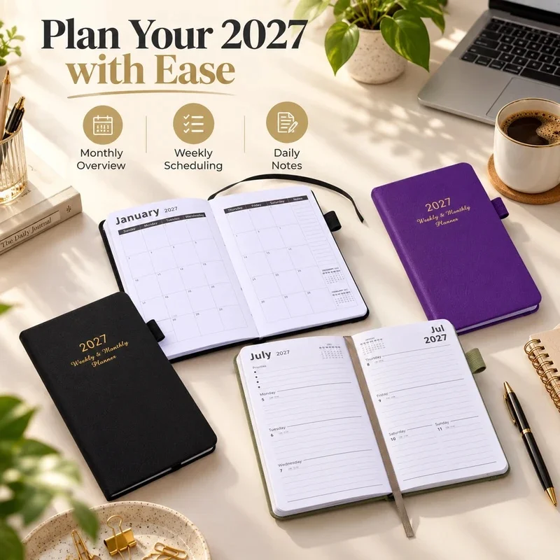 Agenda semanal y mensual para - Leather Work Diary Covers reseña y precio