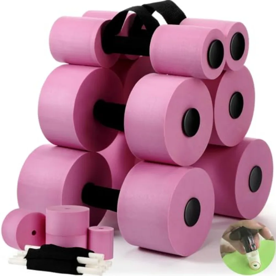 

Pool Exercise Equipment Water Dumbbells Pool Resistance Aerobic Weights EVA Foam Dumbbell with Handle Strip for Aqua Therapy Wa
