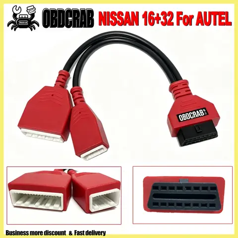 Câble de diagnostic sécurisé 16+32 broches pour le bypass de la passerelle Nissan/Renault/Dacia – Adaptateur de programmation de clés