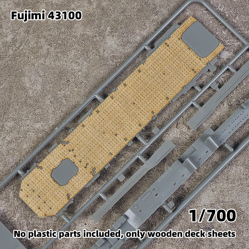 Modell-Upgrade-Teile Lasergeschnittene Holzdeckplatte mit selbstklebender Ankerkette für 43089 43100 Fujimi IJN Ryujō 1/700 – Detail 1