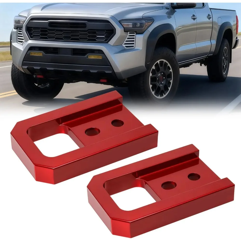 

2 шт. буксировочные крюки для Toyota 4Runner 2025-2026, Tacoma 2024-2026, Toyota Land Cruiser LC250 2024-2025, из алюминиевого сплава