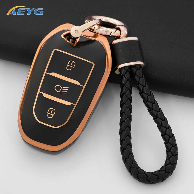 TPU Car Remote Key Case Cover For Peugeot 308 408 508 2008 3008 4008 5008 For Citroen C4 C6 C3-XR Picasso Grand DS DS5