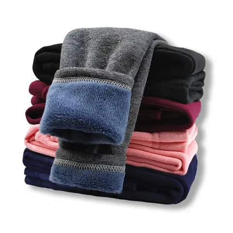 Clothing For Girls Pants Autumn Winter Plus Velvet Leggings Girls Slim Warm Girls' Leggings Kids Trousers
