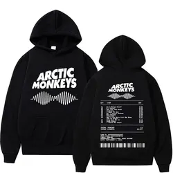 Arctic Monkeys Music Album Print Hoodies Men Women Vintage Fashion Hip Hop Hoodie Casual Fleece Oversized Sweatshirt Streetwear