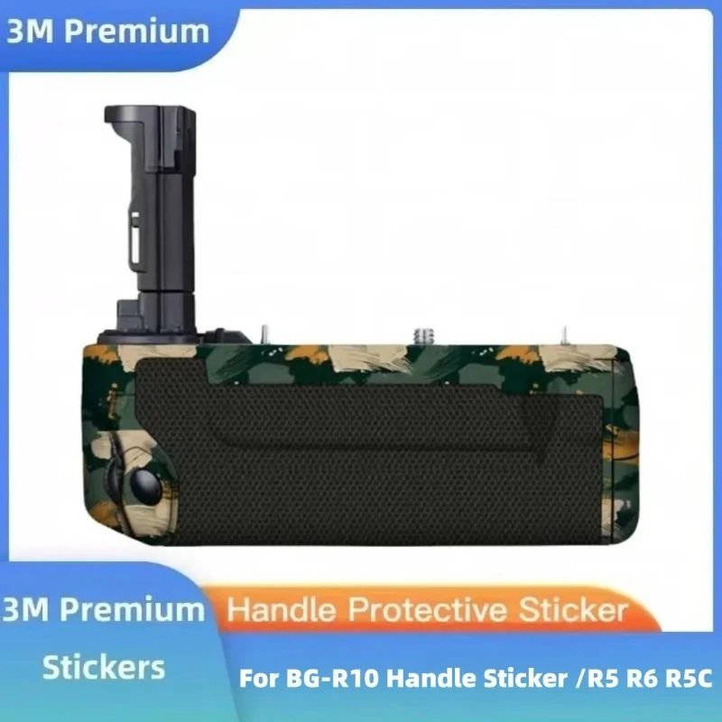 Película protetora de vinil adesivo decalque para Canon, BG-R10 Skin, Camera Handle Wrap Coat, EOS R5 R6 R5C EOSR6 EOSR5 EOSR5C BGR10 BG R10