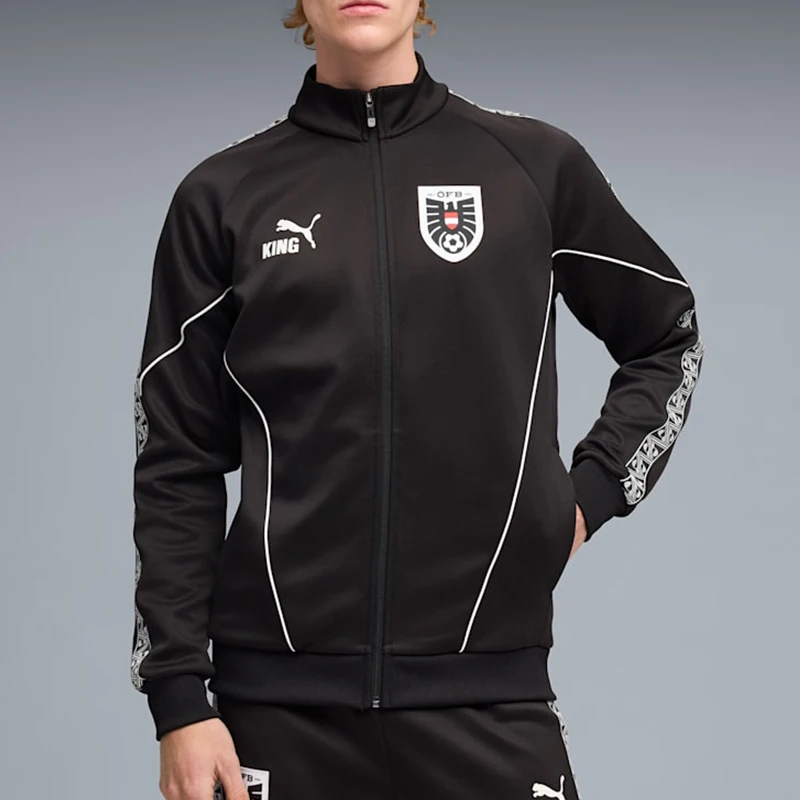 Puma genuine KING new men's black and white football training jacket jacket 783907-14