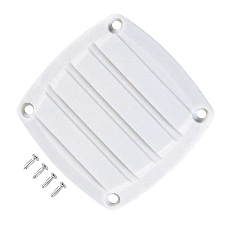 

Durable White Plastic Louver Air Vent Outlet Grille Ventilation for Boat Maine Yacht 8.3x8.3cm