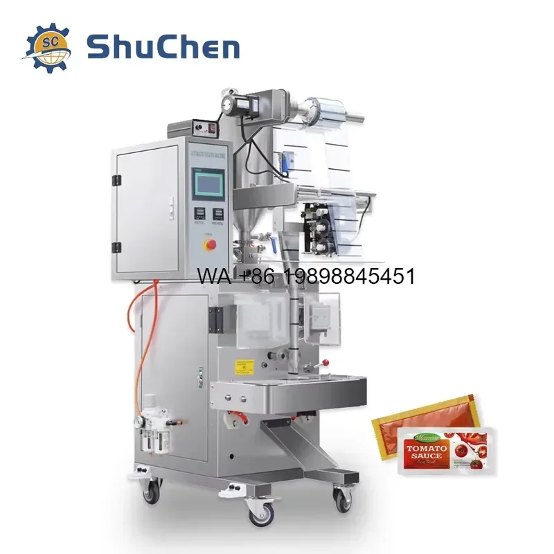Wmwmnu for Full Automatic 10ml Honey Sachet Stick 3/4 Sides Sealing Ketchup Chili Sauce Small Bag Filling Packing