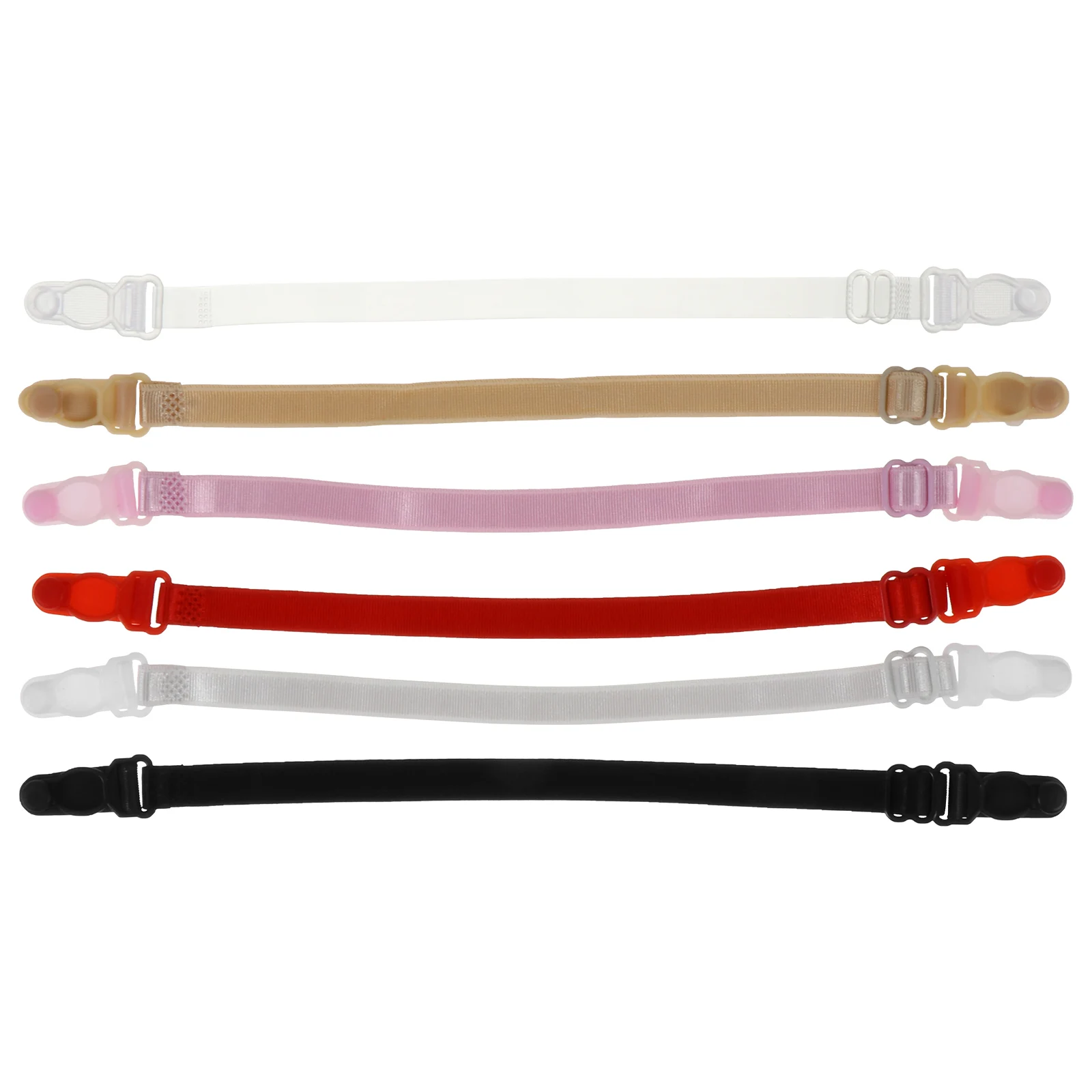 

6pcs Adjustable Green Non Slip Women Underwear Straps Sports Bra Strap Holder Elastic Elastic Bra Straps Holders