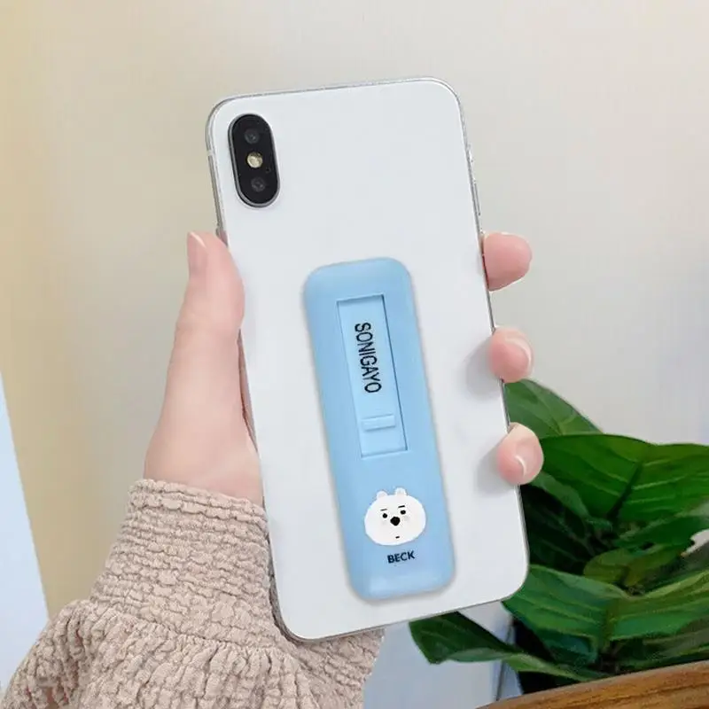 Universal Armband Handy halter für iPhone Finger griff Telefonst änder für Samsung Push Pull Back Sticked Socket Halterung