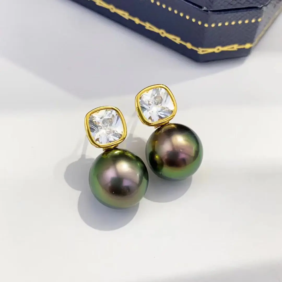 

Оптовая продажа, серьги из стерлингового серебра S925, фурнитура для крепления, базовые монтажные детали, аксессуар для жемчуга 9-10 мм, 5 пар/лот