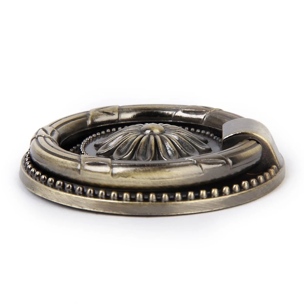

Bronze Drawer Knobs Cabinet Handles Vintage Furniture Pulls 45mm Diameter 10mm Height Zinc Alloy Kitchen Door Hardware
