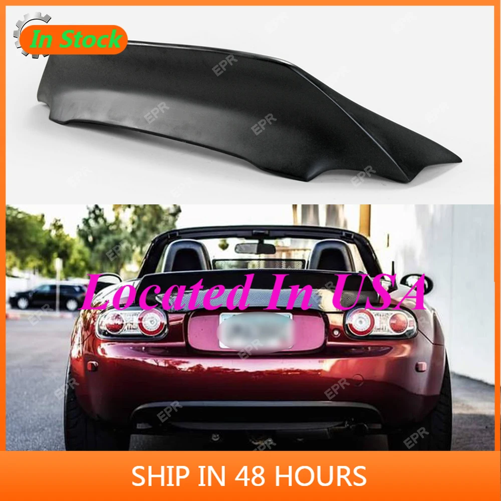 FRP Unpainted Wing Trim For Mazda MX5 NC NCEC Roadster Miata EPA Glass Fiber Rear Duckbill Spoiler wing lip (Soft Top Only)