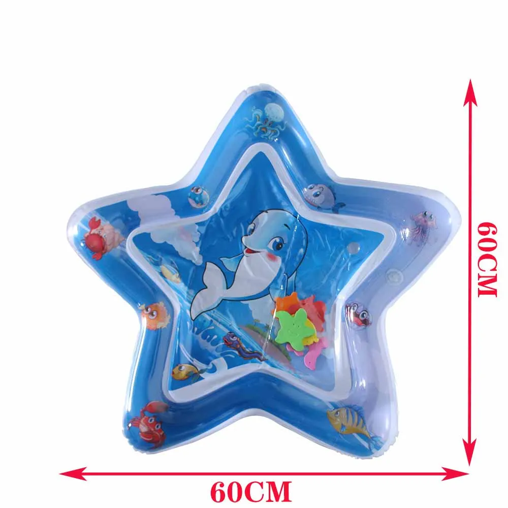 Kids Inflatable Water Patting Mat Baby Ice Mat Large Baby Patting Music Cute Animal Rectangle Star Love Baby Crawling Cushion