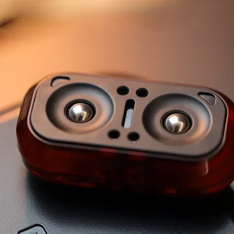 Eulen-Magnetkarten zum Stressabbau, Fidget Slider mit Fingerspitzen-Gyroskop zur Angstlinderung, mechanischer Slider-Spinner-Spielzeug