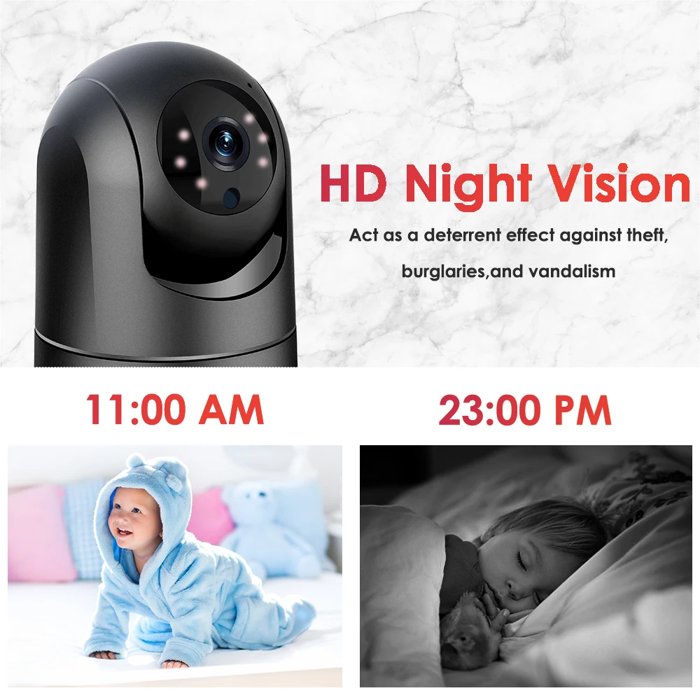 5G WiFi IP Camera 4MP Baby Monitor 1080P Security Protection CCTV Video Surveillance Auto Tracking Mini Indoor Home Cam Alexa