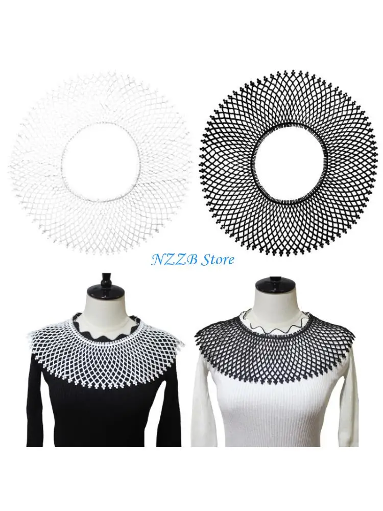 

T21F False Collar Detachable Collar Fashion Neckpiece Women Shirt Decorative Collar