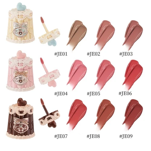 Flowerkaren The SWEETIE BEAR COLLECTION Coating Lip Jelly Brillo de labios suave, brillo hidratante, tinte hidratante, acabado brillante y brillante