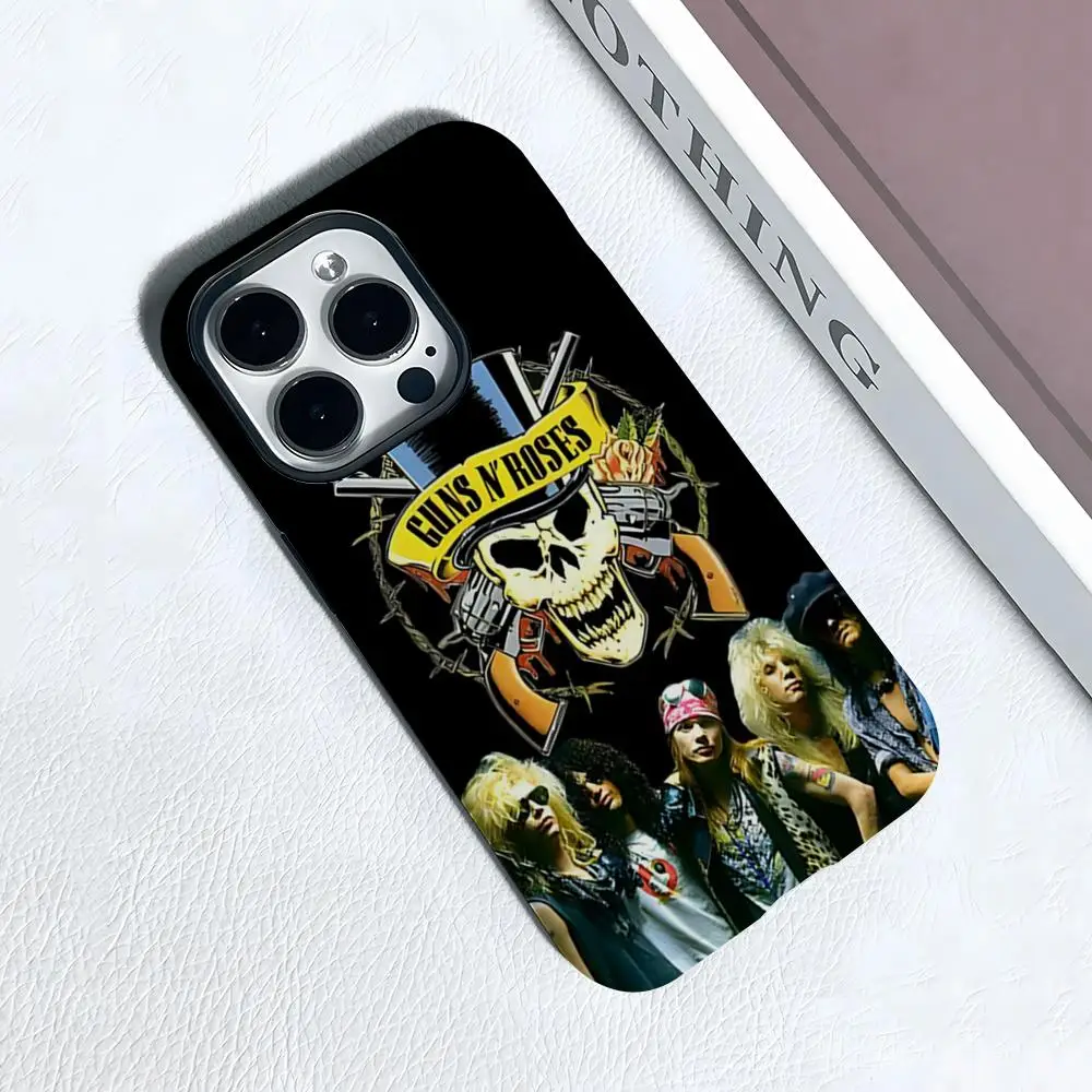 

Чехол для телефона G-Guns N Roses Good T-Time для iPhone 17 Air 16 15 14 Plus 13 12 Mini 11 Pro Max Глянцевый чехол-бампер 2 в 1