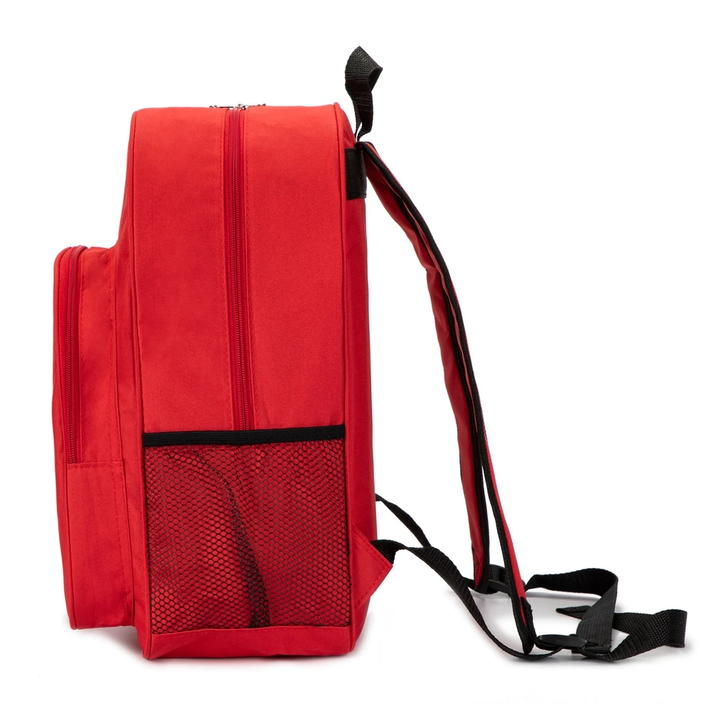 Red Emergency Bag First Aid Backpack Empty Medical First Aid Bag Treatment Trauma Bag for Preschool Child Care Center Field Trip