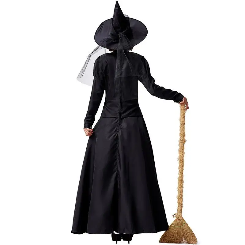 هالوين الساحرة ماجيك رداء اين البرية الجنية الغربية الساحرة زي الوالدين والطفل مهرجان عيد الهالوين أداء تنورة طويلة #4