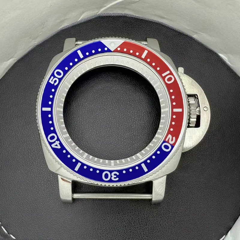 

42mm NH35 PNH Watch Cases Transparent Bottom Cover Fits NH35 NH36 4R35 4R36 7S26 Movement Fashion Bezel Men's Watch Case Parts