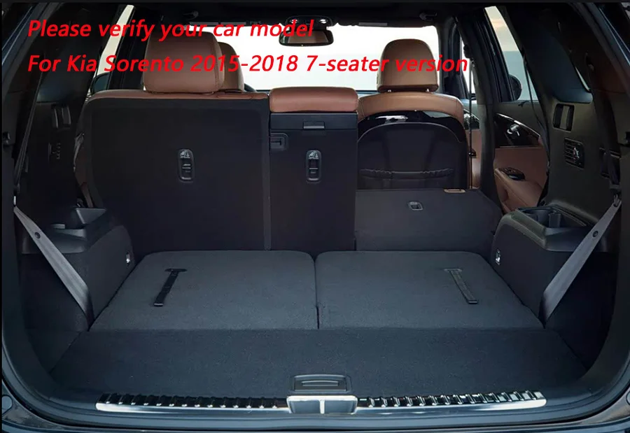 Stamm Matten Für Kia Sorento Prime UM 7 Sitze 2015 2016 2017 2018 2019 Teppiche Automobil Zubehör Auto-styling auto Cargo-Liner – Detail 1