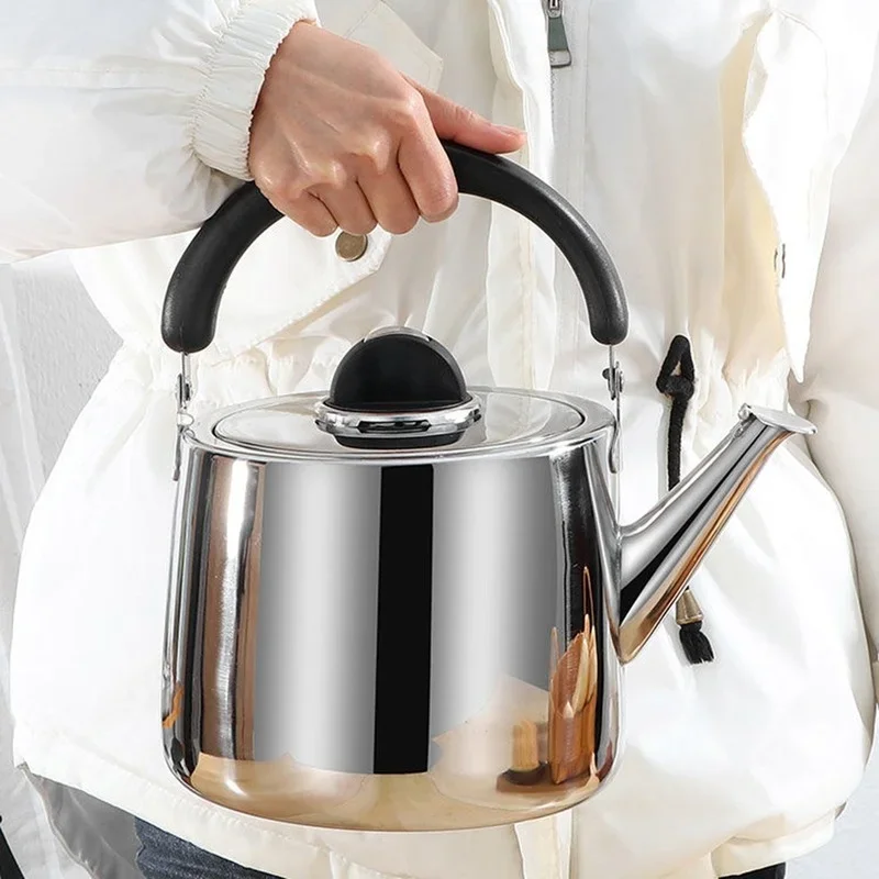 XINCHEN 2L/3L/4L Thickened Whistle Kettle 304 Stainless Steel Rapid Heating Boiling Water Pot For Home Tea Kettle